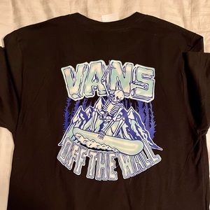 Boys XL Vans black T-shirt with graphics